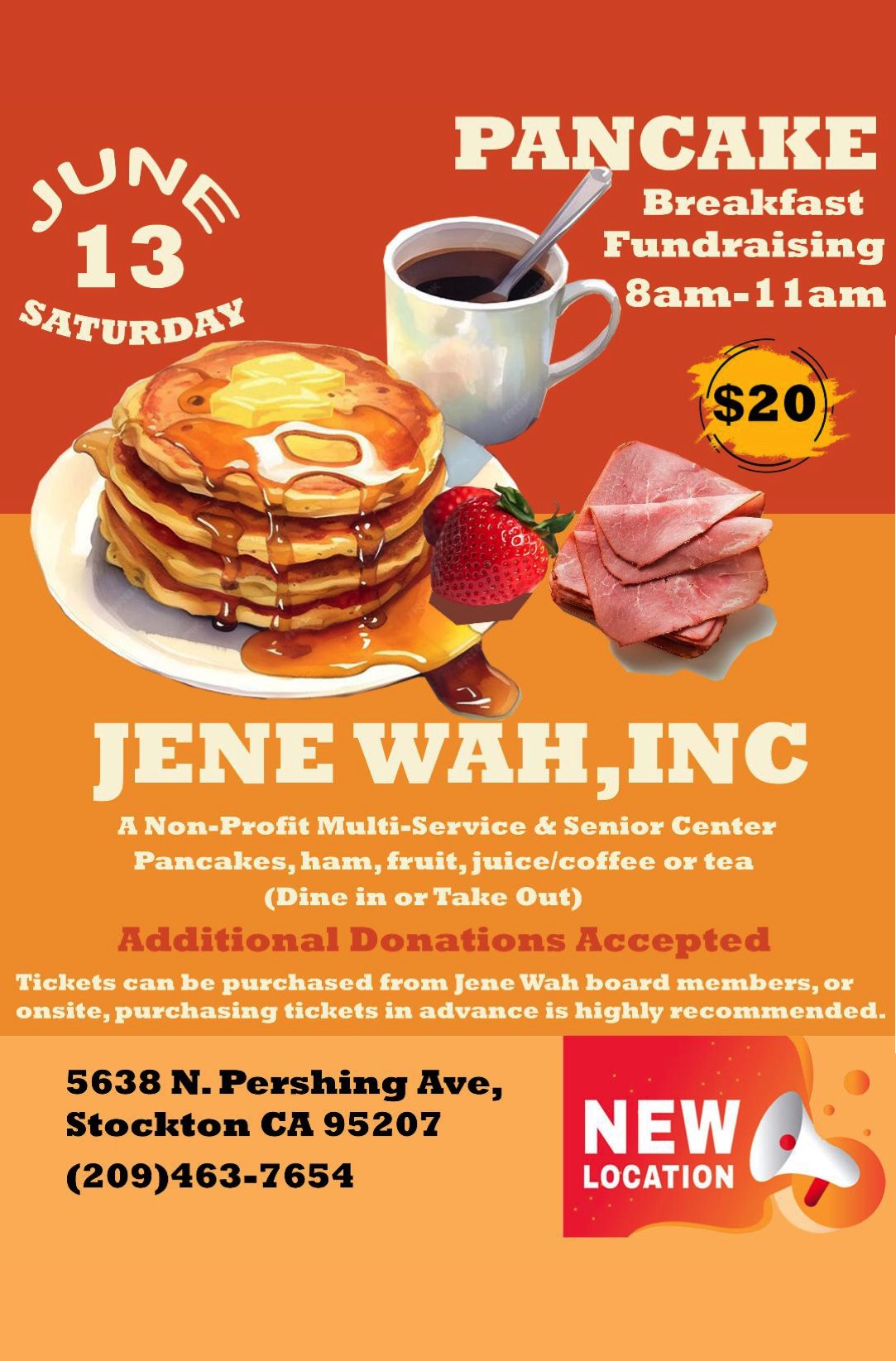 Pancake breakfast flyer